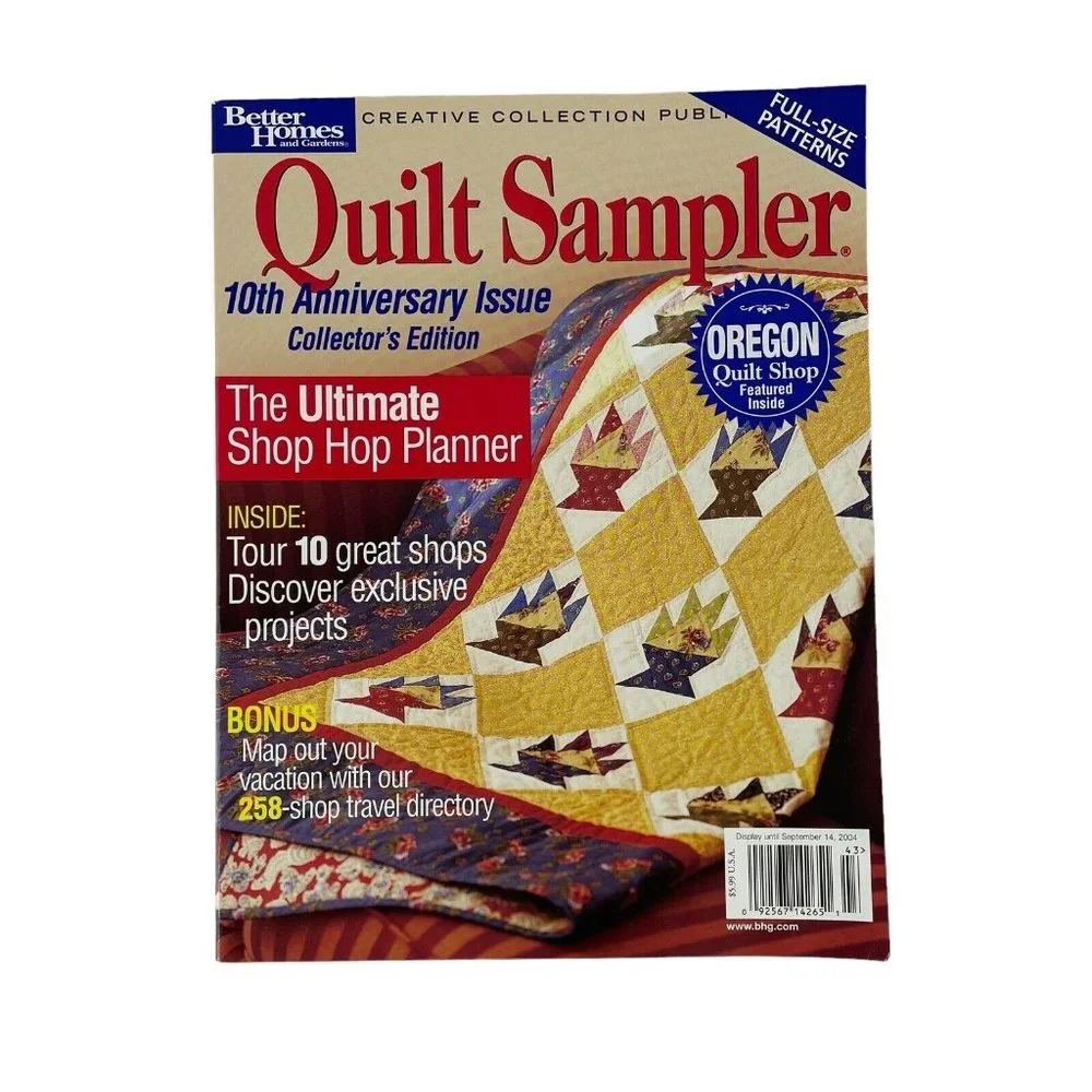 Better Homes‎ & Gardens Quilt Sampler Magazines 2004/2005 Lot of 4